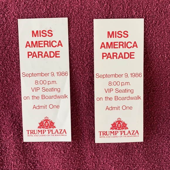 Miss America Parade Tickets 1986 Vintage - Picture 1 of 6